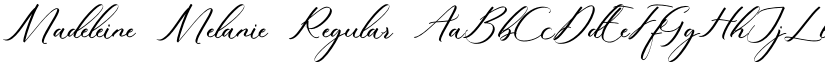 Madeleine Melanie Regular font