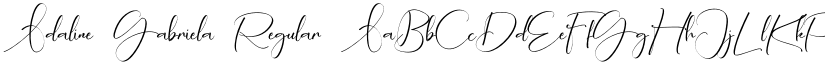 Adaline Gabriela Regular font
