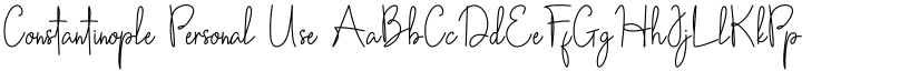 Constantinople Personal Use font
