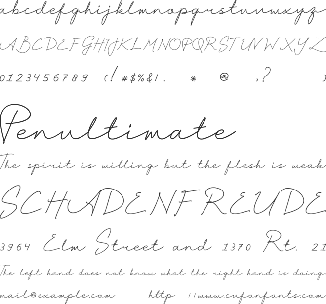 Salonica font preview