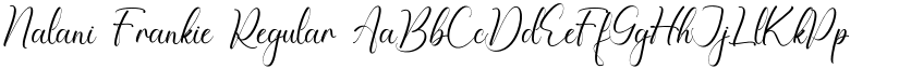 Nalani Frankie font download
