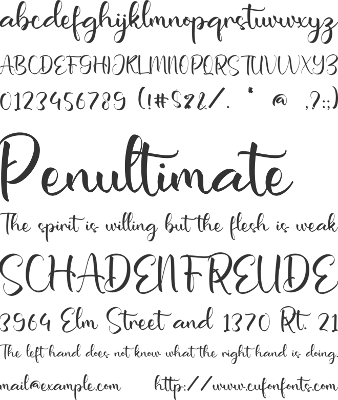 Esperanza Samira font preview