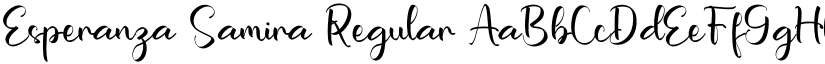 Esperanza Samira Regular font
