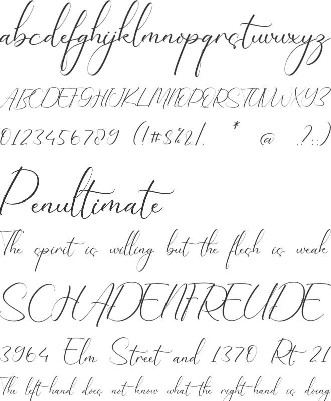Catherine Remington font preview
