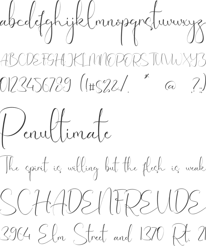 Oakleigh Khalani font preview