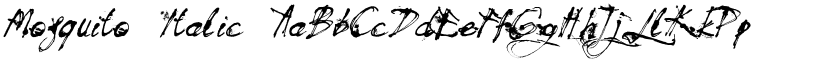 Mosquito Italic font