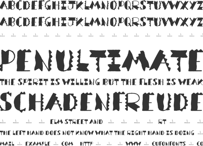 Mineblox font preview