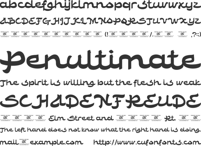 Lentera Ramadhan font preview