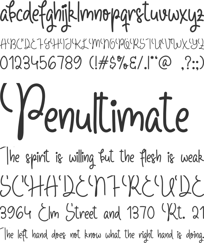 Find Happines font preview