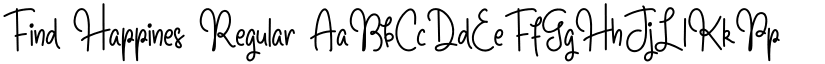 Find Happines Regular font