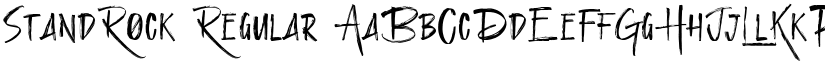 StandRock Regular font