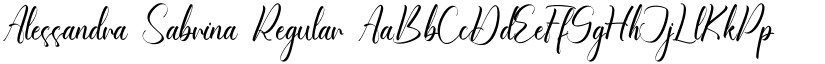 Alessandra Sabrina Regular font