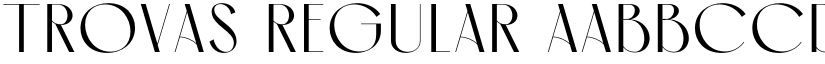Trovas Regular font