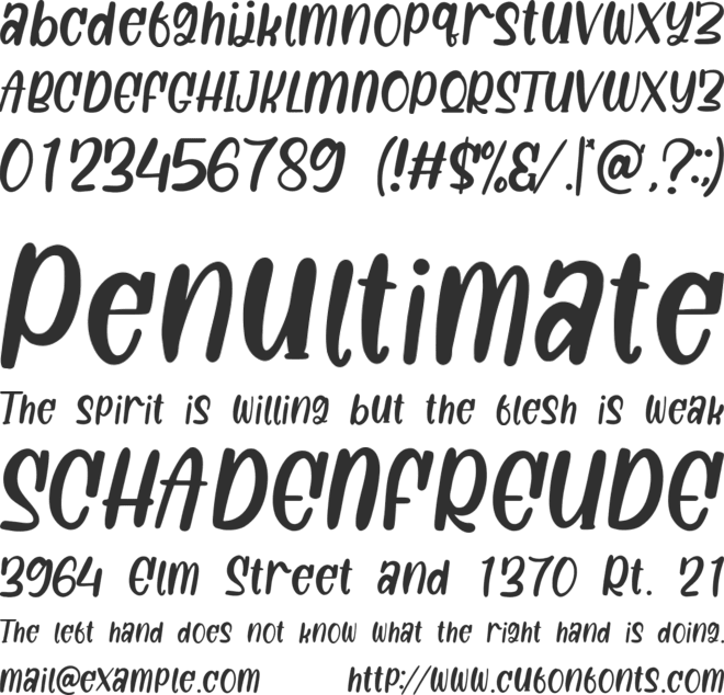 Loopglasy font preview