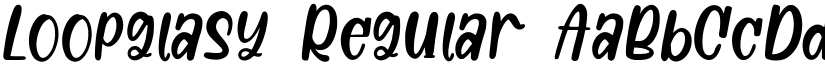 Loopglasy font download