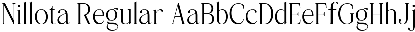 Nillota Regular font