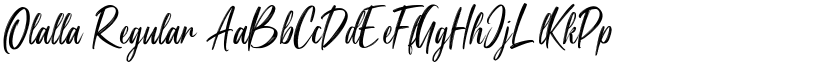 Olalla Regular font