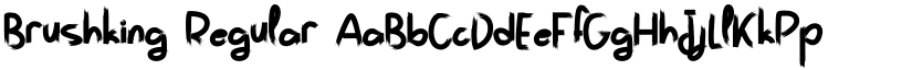 Brushking Regular font