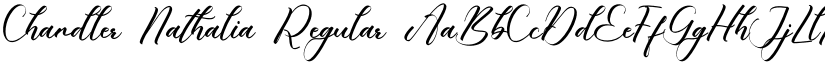 Chandler Nathalia Regular font