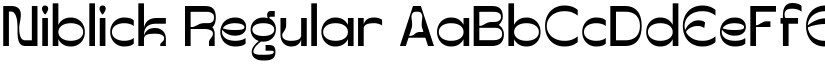 Niblick Regular font