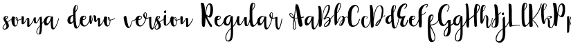 sonya demo version font download