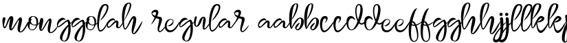 monggolah Regular font