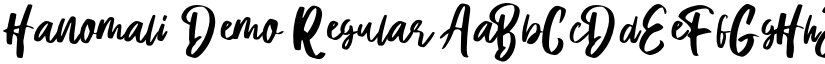 Hanomali Demo Regular font