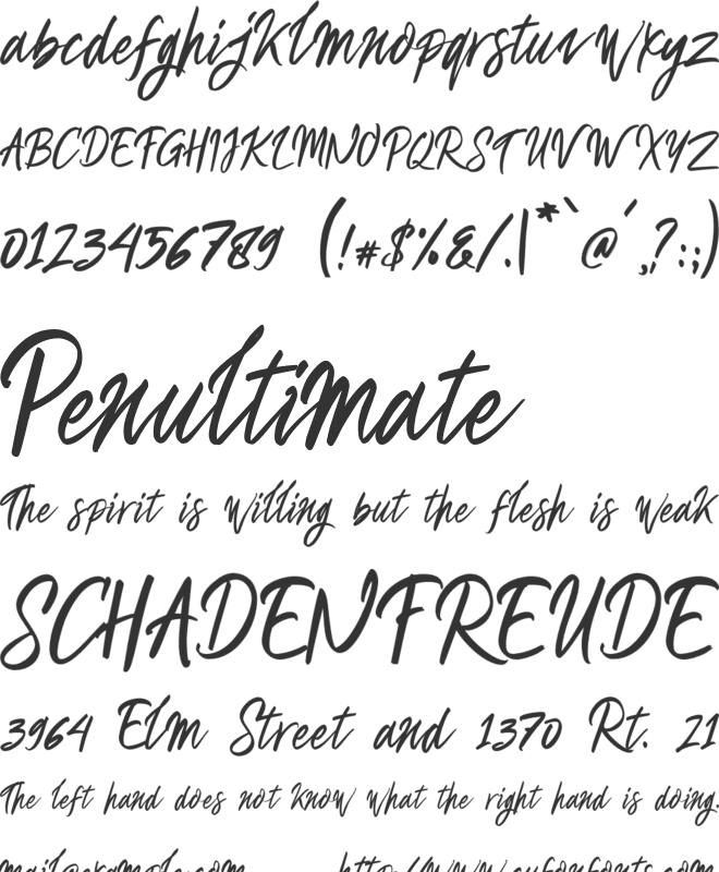 Quentsa  Demo font preview