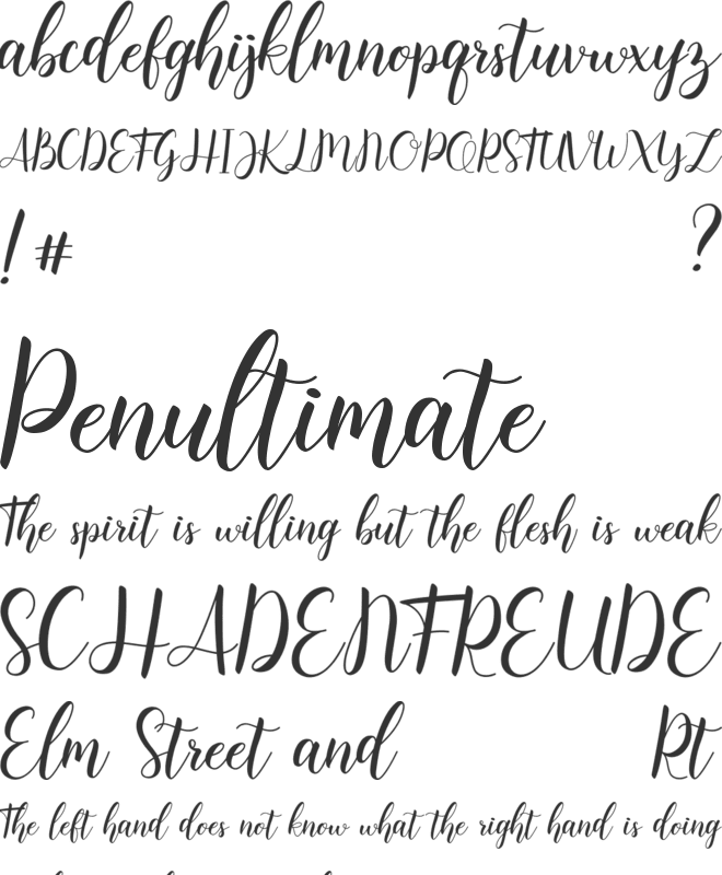 Syahilla font preview