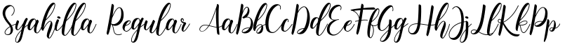 Syahilla Regular font