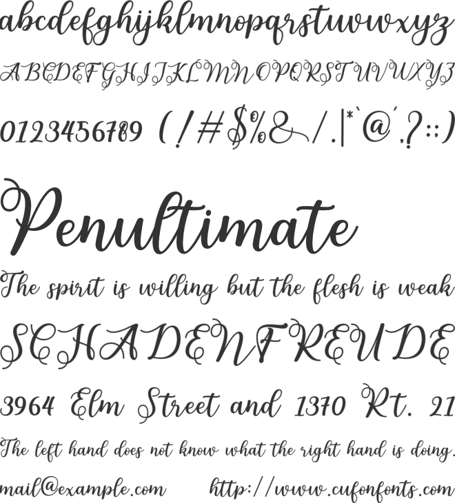 melda font preview