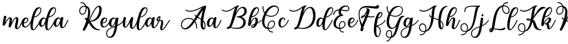 melda Regular font