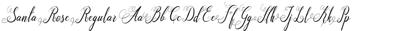 Santa Rose Regular font