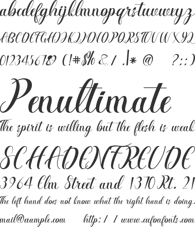Anguilla font preview