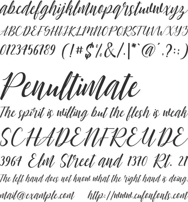 chillout font preview