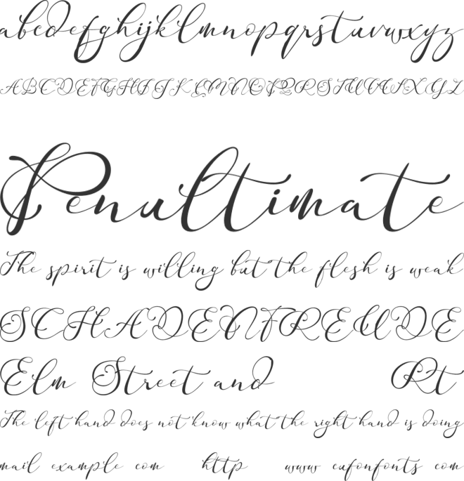 Adonessia Demo font preview