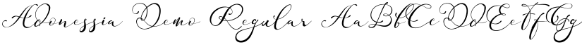 Adonessia Demo Regular font