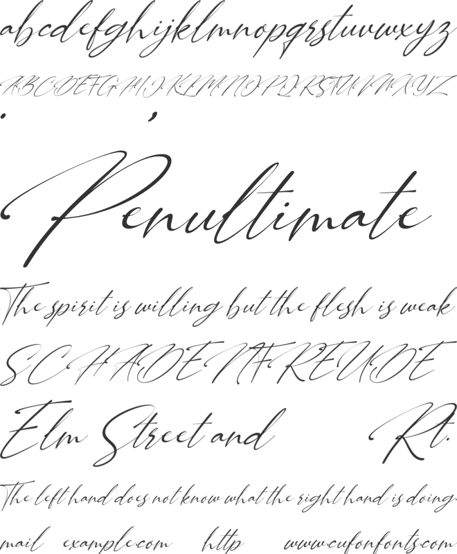 Carllitos font preview