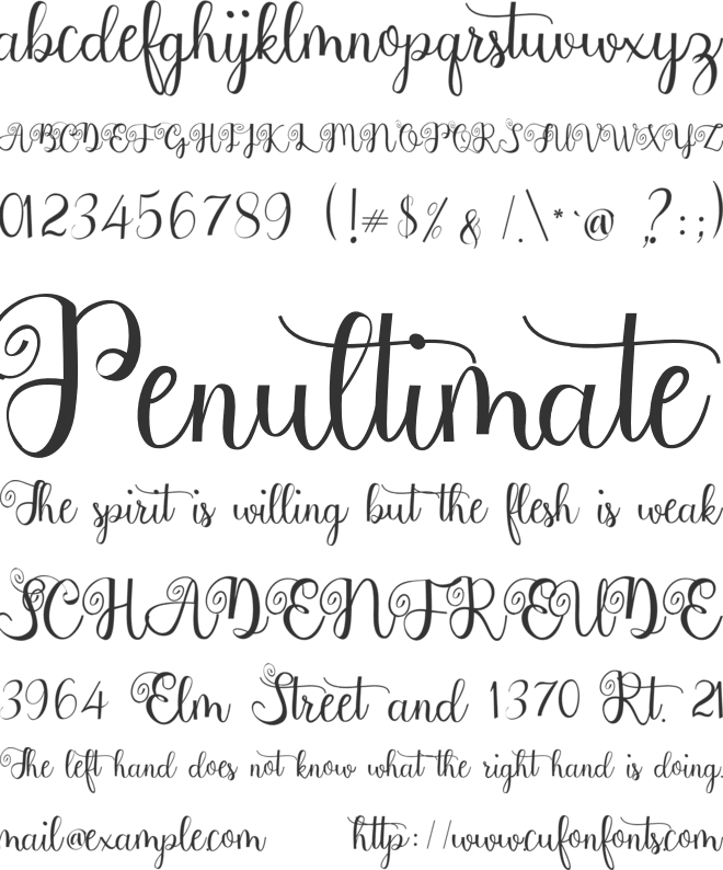 Kiranty Demo font preview