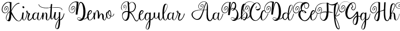 Kiranty Demo Regular font