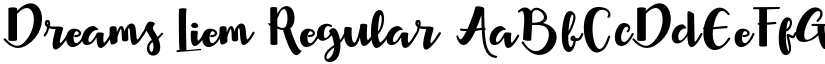 Dreams Liem Regular font