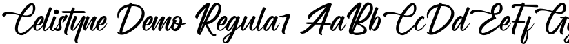 Celistyne Demo Regular font