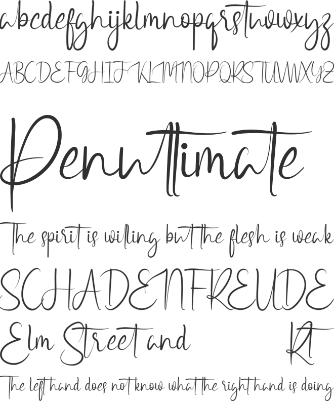 Greatness Demo font preview