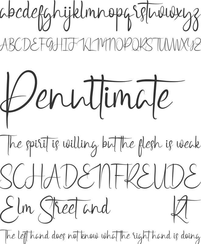 Greatness Demo font preview