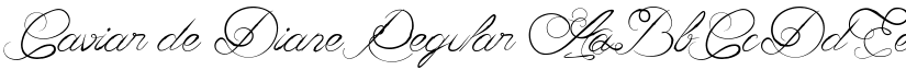 Caviar de Diane Regular font