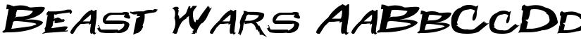 Beast Wars font