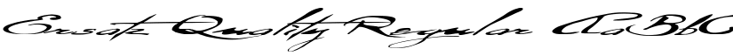Ersatz Quality Regular font