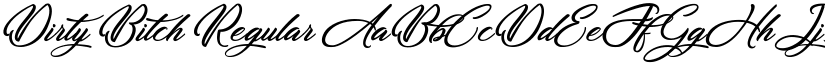 Dirty Bitch Regular font