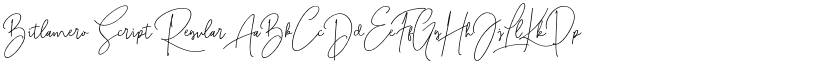 Bitlamero Script Regular font