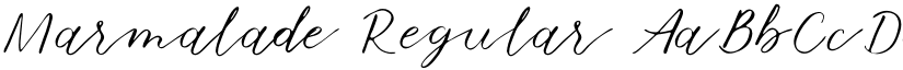 Marmalade Regular font
